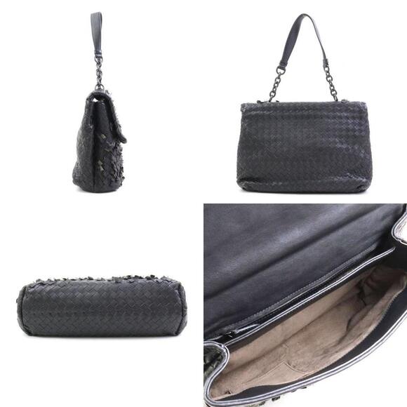 BOTTEGA VENETA Black Leather Intrecciato Bag - Picture 2 of 5